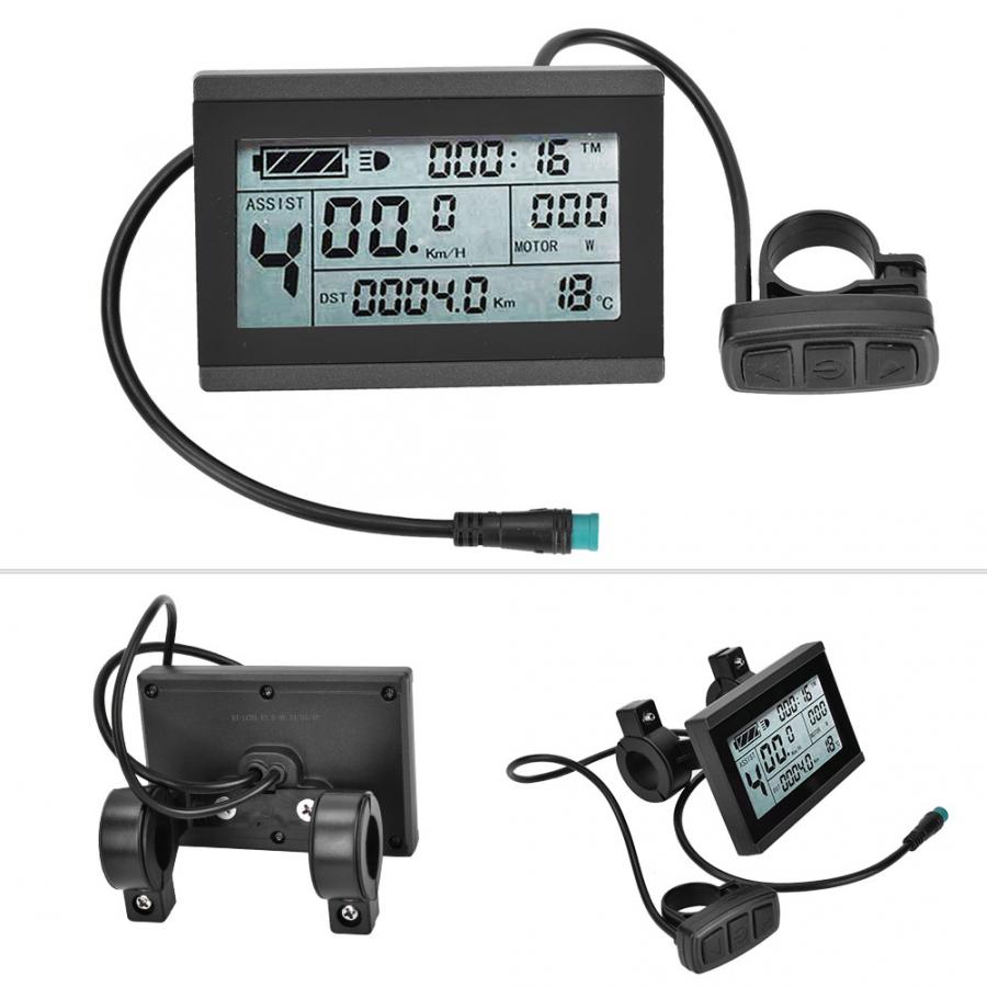 E-bike Motor KT-LCD3 Plastic Electric LCD Display Meter with Waterproof Connector for Bicycle Modification Apply to KT-Controlle