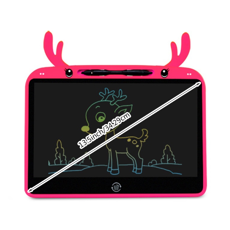 P8DC Cartoon Children&#39;s Drawing Pad Christmas Elk Graffiti Handwriting Board Electronic Pad Light Kids Cartoon Elk