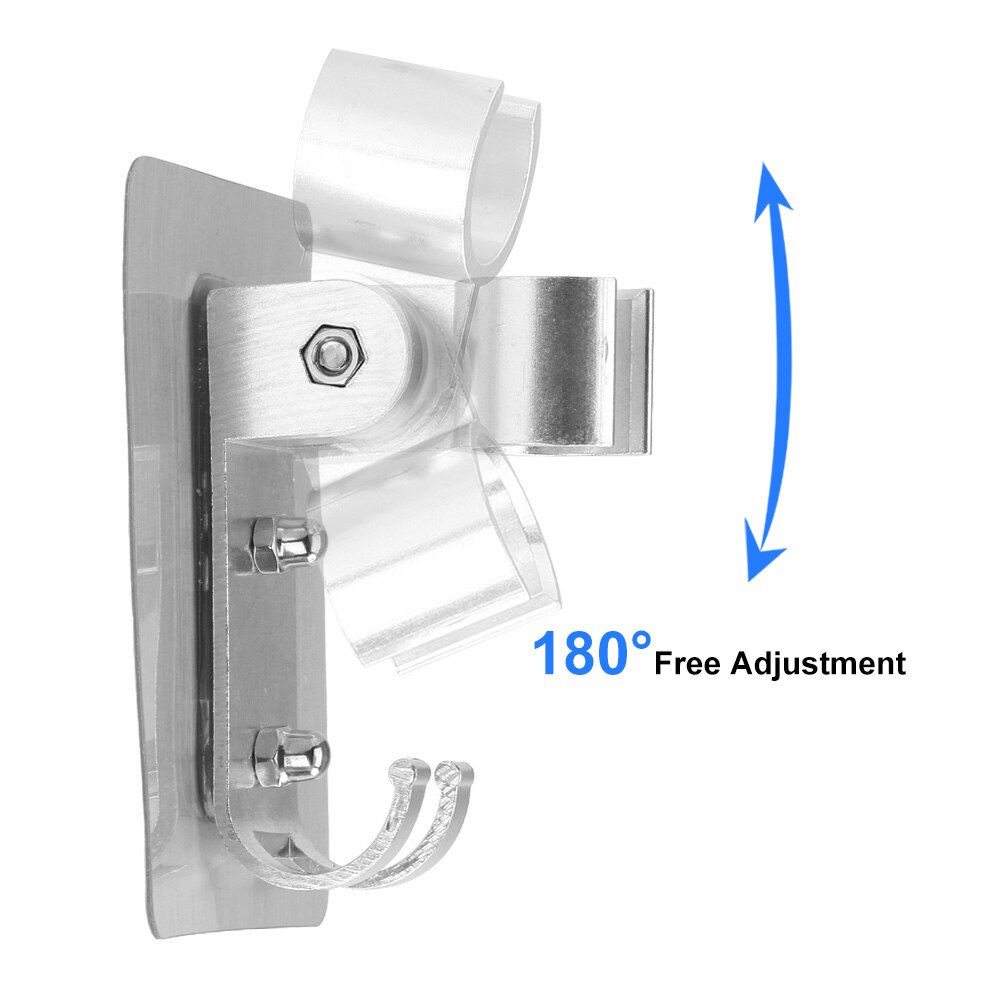 Hand Held Bathroom Shower Head Fitting Portable Wall Gel Mounted Shower Holder Hook Pedestal Bracket Head Stand Bracket