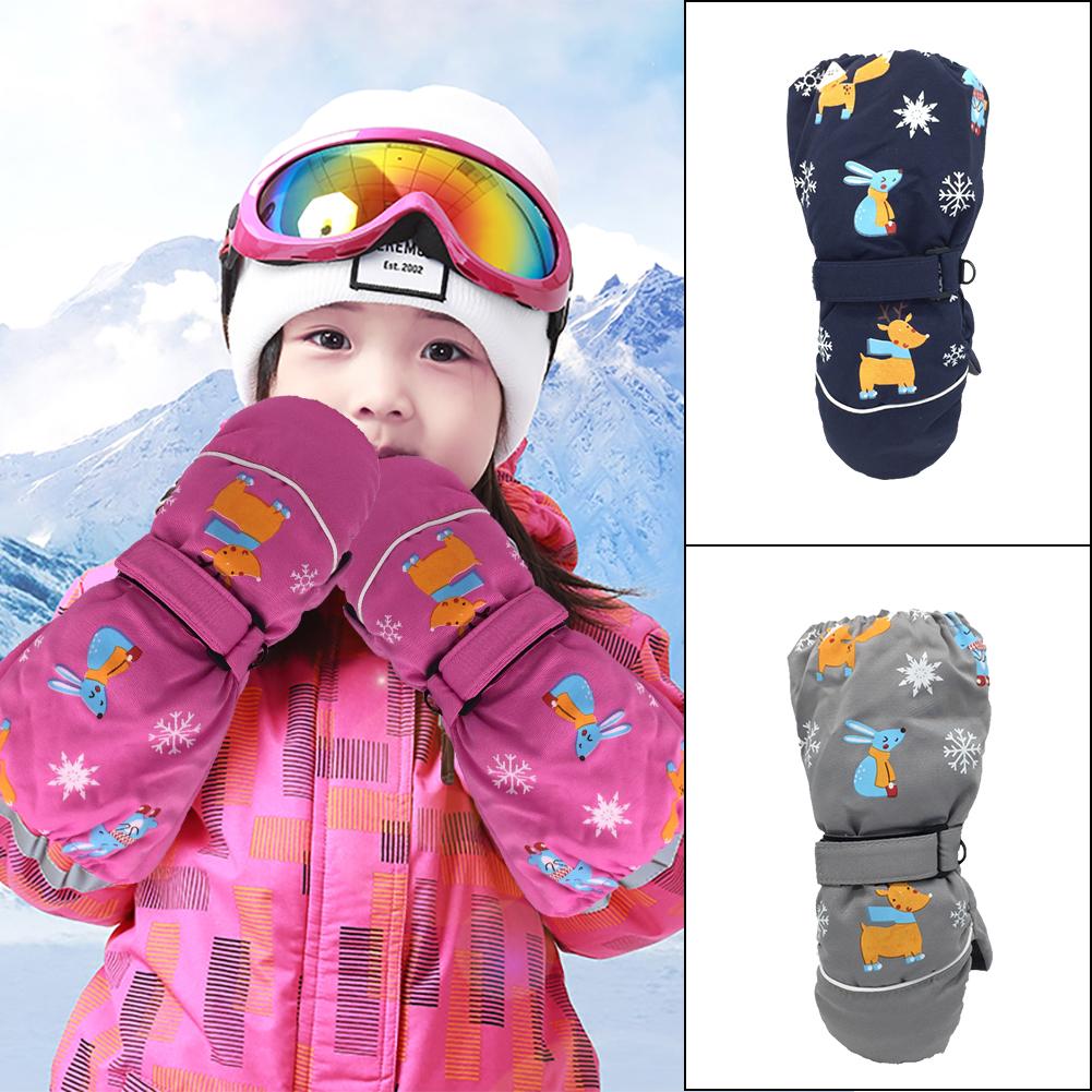 freundlicher Ski Handschuhe Wind-Und Wasserdichte Drei-schicht Warme Handschuhe Winter Wesentlichen Warme Handschuhe Nette Elch