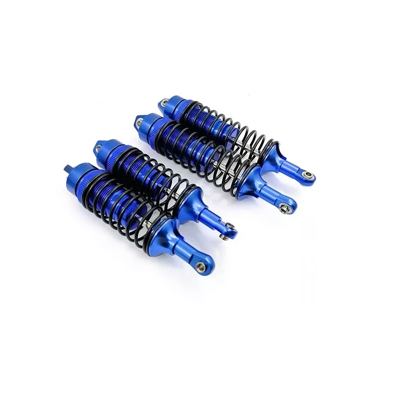 Amortiguador de aleación de aluminio, accesorio de metal para camión corto 1/10, absorción de impacto delantera y trasera: Morado