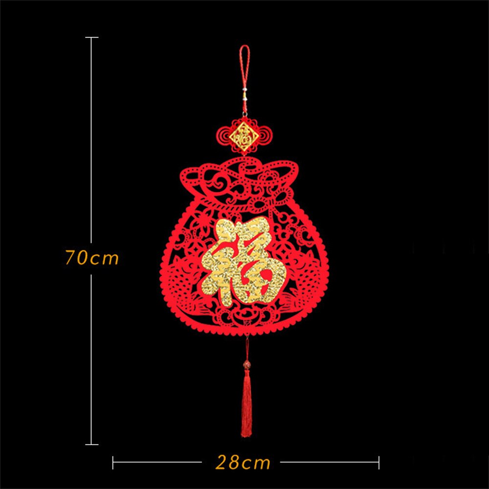 Chinese Year Fu Character Pendant Ornaments Year Decorations Door Painting: 3