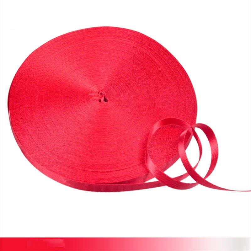 45meter Meetee 10mm Bunte Nylon Gurtband Band Straps Bias Band für Handgemachte Arbeit Karten Strap Kleidung Nähen Zubehör: Red