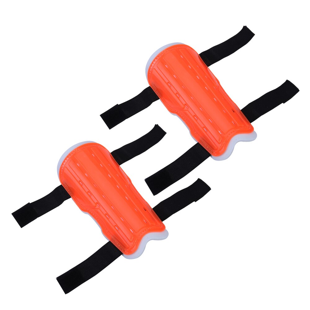 2 Paare von freundlicher FußBall Schienbein Wachen Jugend FußBall Schienbein Pads für Jungen Mädchen Leichte und Atmungsaktive Art Kalb Schutz getriebe: Orange