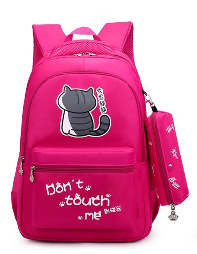 sac à dos femmes sac à dos en Nylon sac à dos Mochilas femme sac à dos lycée sacs pour adolescentes mochila 5 couleur: Deep pink