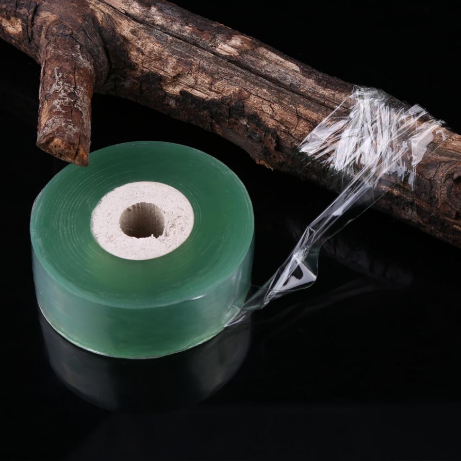 Cinta de injerto de 2CM x 100M, cinta de PVC para Injerto de árboles frutales, tijeras de cortar ramas, herramienta de jardinería, accesorios de jardín
