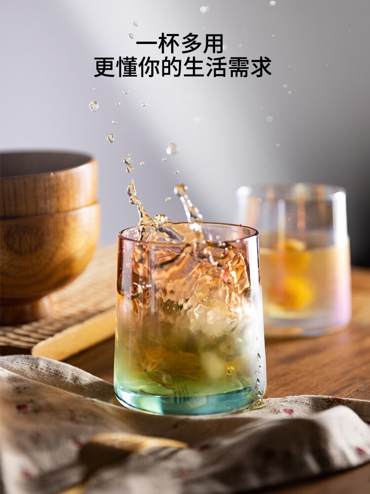 Household water cup high value glass whisky wine cup drink cup set whiskey glass lot