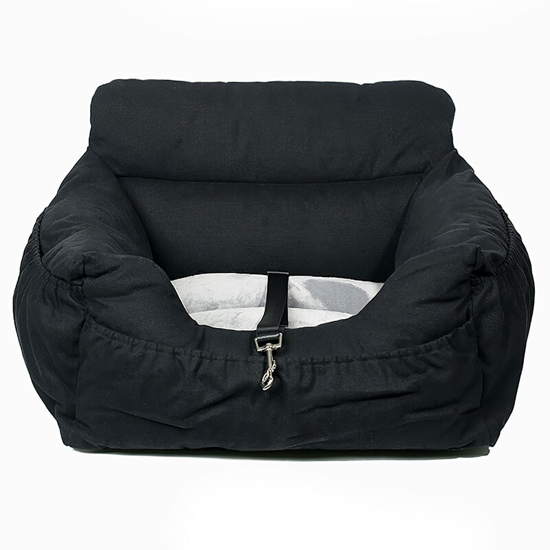 Coche perrera coche interior doble uso perrera perro perrera con lecho de perro puede ser desmontado para coche co conductor de viaje: 10