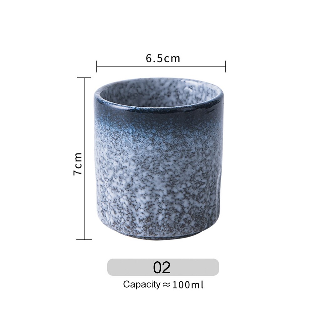 Japanse Stijl Theekopje Water Cup Steengoed Keramische Handgeschilderde 100Ml Kungfu Theekopje Cuisine Drinkware Handgemaakte Moederdag: B