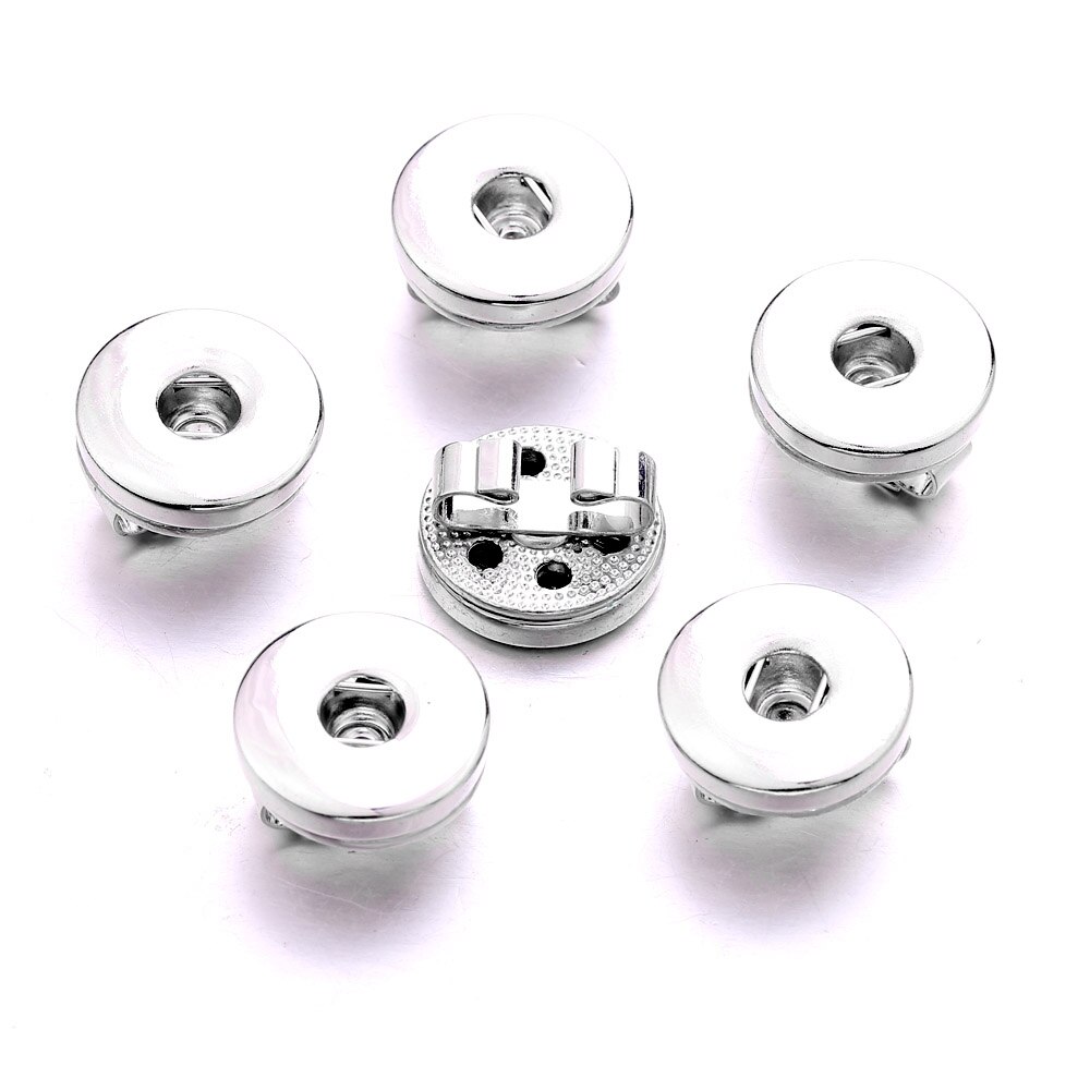 10 sztuk/partia pstryknąć biżuteria 18mm 12mm przystawki przycisk akcesoria ustalenia metalowy przycisk, aby zrobić DIY pstryknąć bransoletka naszyjnik przez siebie: 2