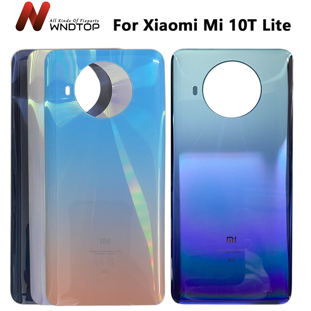 For Xiaomi Mi 10T Lite 5G Battery Cover Back Glass Panel Rear Door Case Mi 10T Lite Battery Cover Back Cover