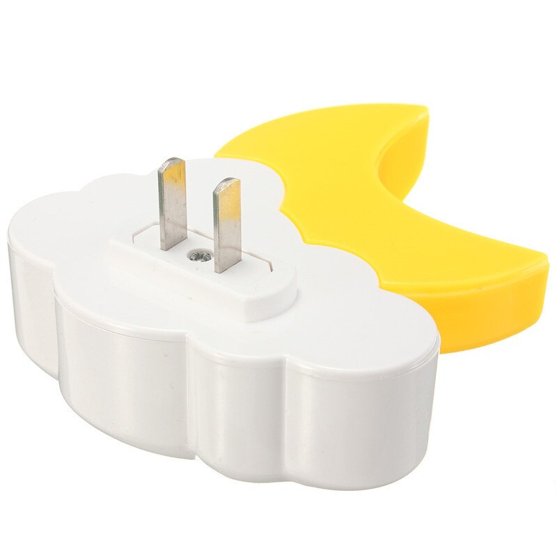 Lampki nocne kreskówka księżyc doprowadziło chmura automatyczne światło czujnik dzieci dziecko lampka robić sypialni AC 110V 220V Dom dekoracja gniazdo ścienne lampa