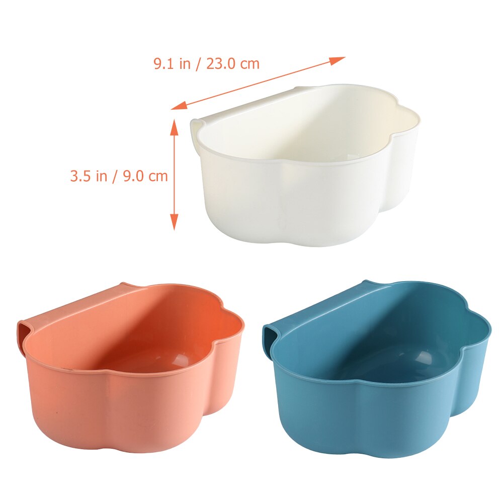 3pcs Small Garbage Container Kitchen Hanging Garbage Bin Under Sink Hanging Waste Bin