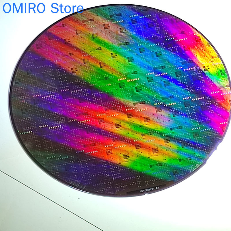 Chip de circuito de litografía de oblea de CPU de oblea de 12 pulgadas, 8 pulgadas y 6 pulgadas, Chip de prueba de enseñanza de oblea Semiconductor