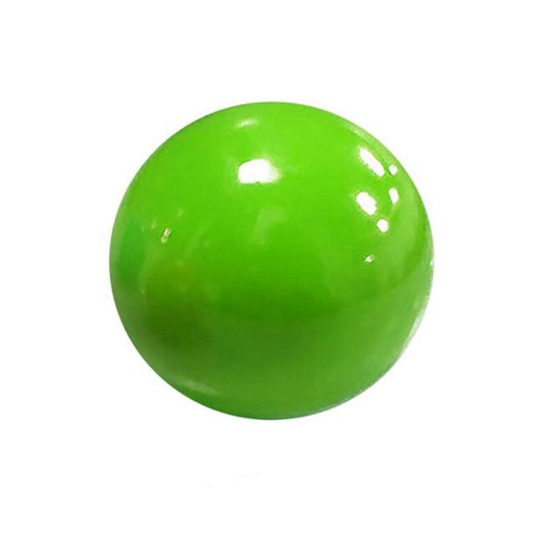 Kids Toys Stick Wall Ball 45MM/65MM Decompression Sticky Squash Ball Luminous Suction Decompression Toy: Green-45mm