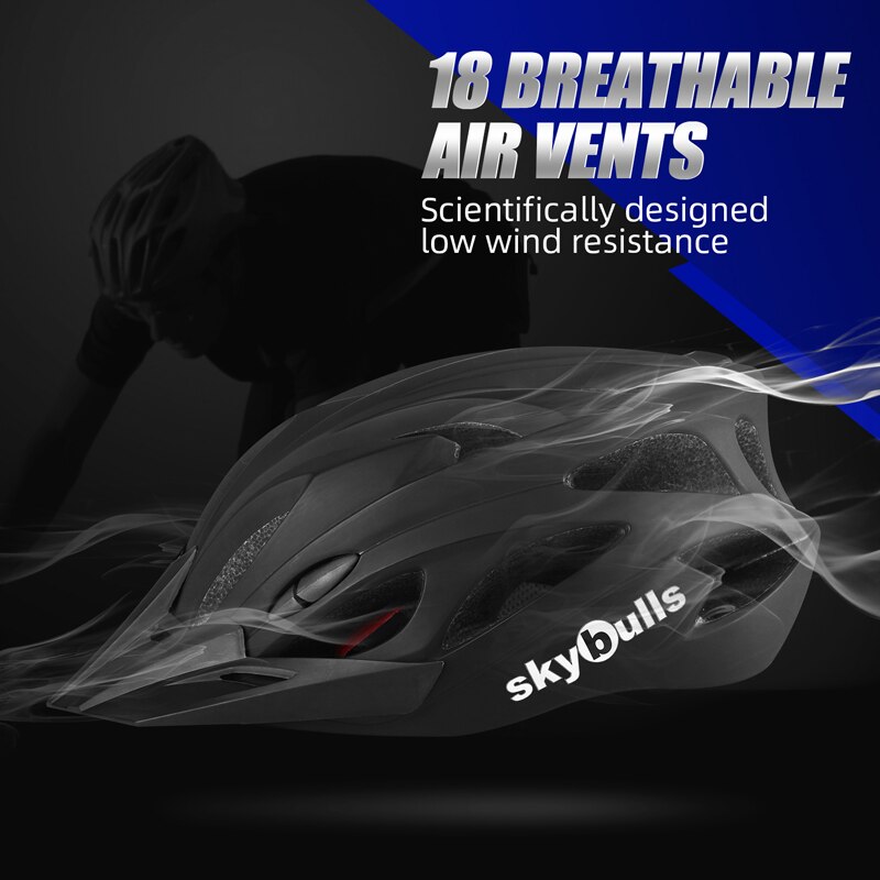 Skybulls Fietshelm Ultralight Fietshelmen voor Mannen Ademend Fietshelm Integraal gegoten Road Mountainbike Helm