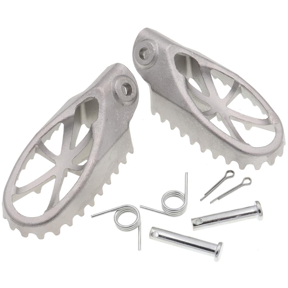 Stainless Steel Foot Pegs Pedals FootRests Fit for ktm250 crf250(2001) CQR Dirt Bike Motorcycle