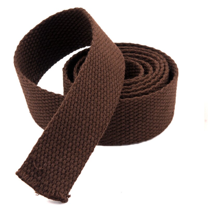 5 Meter 20Mm Canvas Lint Heuptas Verdikking Katoen Webbing Canvas Singels Knapzak Strapping Naaien Tas Riem Accessoires: Brown