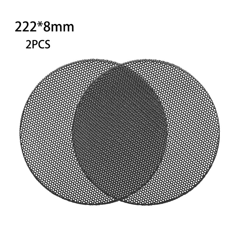 2Pcs Speaker Conversion Net Cover Car Audio- Decorative Circle Metal Mesh Grille 203A: Ivory