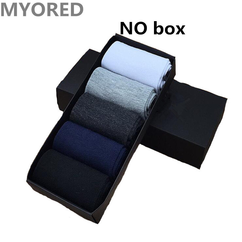 MYORED summer combed cotton breathable short business socks men dot diamond line solid color socken formal dress NO Box 5pair: 020C