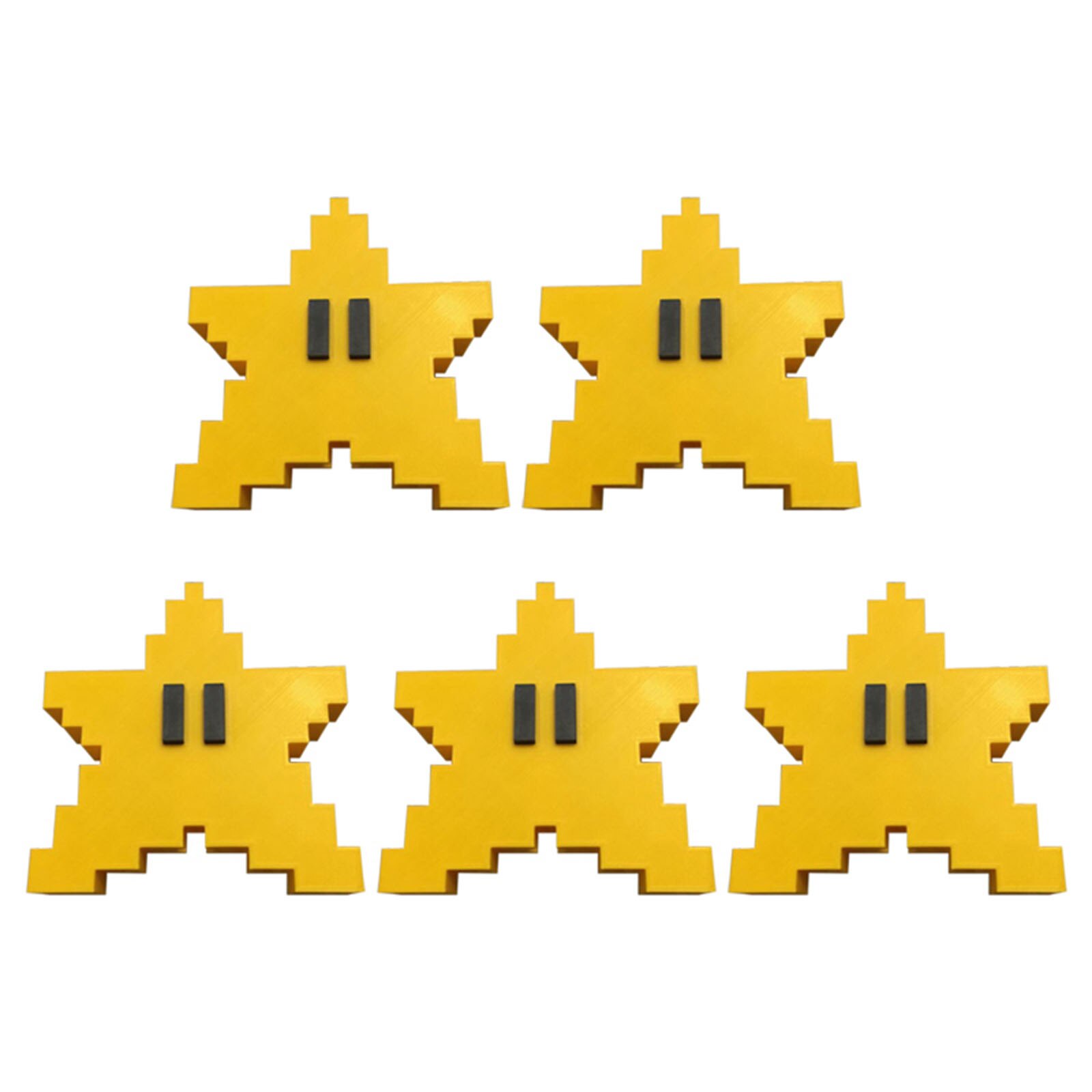 Pixel Star Christmas Tree Topper 3D Star Shape Decorative Topper Decor for Christmas Tree XH8Z