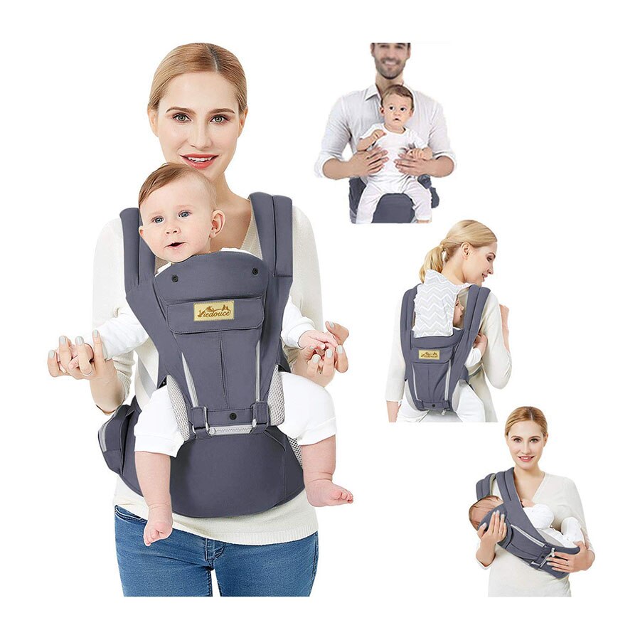 Viedouce-porte-bébé ergonomique face avant pour bébé, siège hanche, tabouret taille, poupée de bébé, porte-plaques pour nourrissons: BC01-DGY