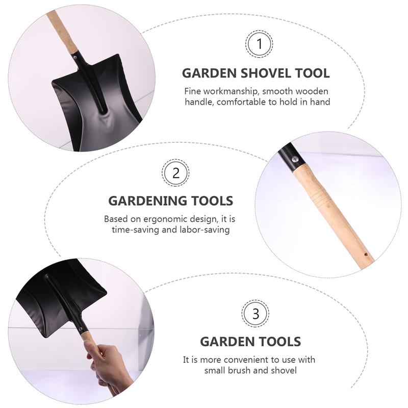 3pcs/Set Shovel Brush Set Practical Convenient Fireplace Shovels Shovel Tool Set Coal Shovels for Gardening Barbecue Fireplace