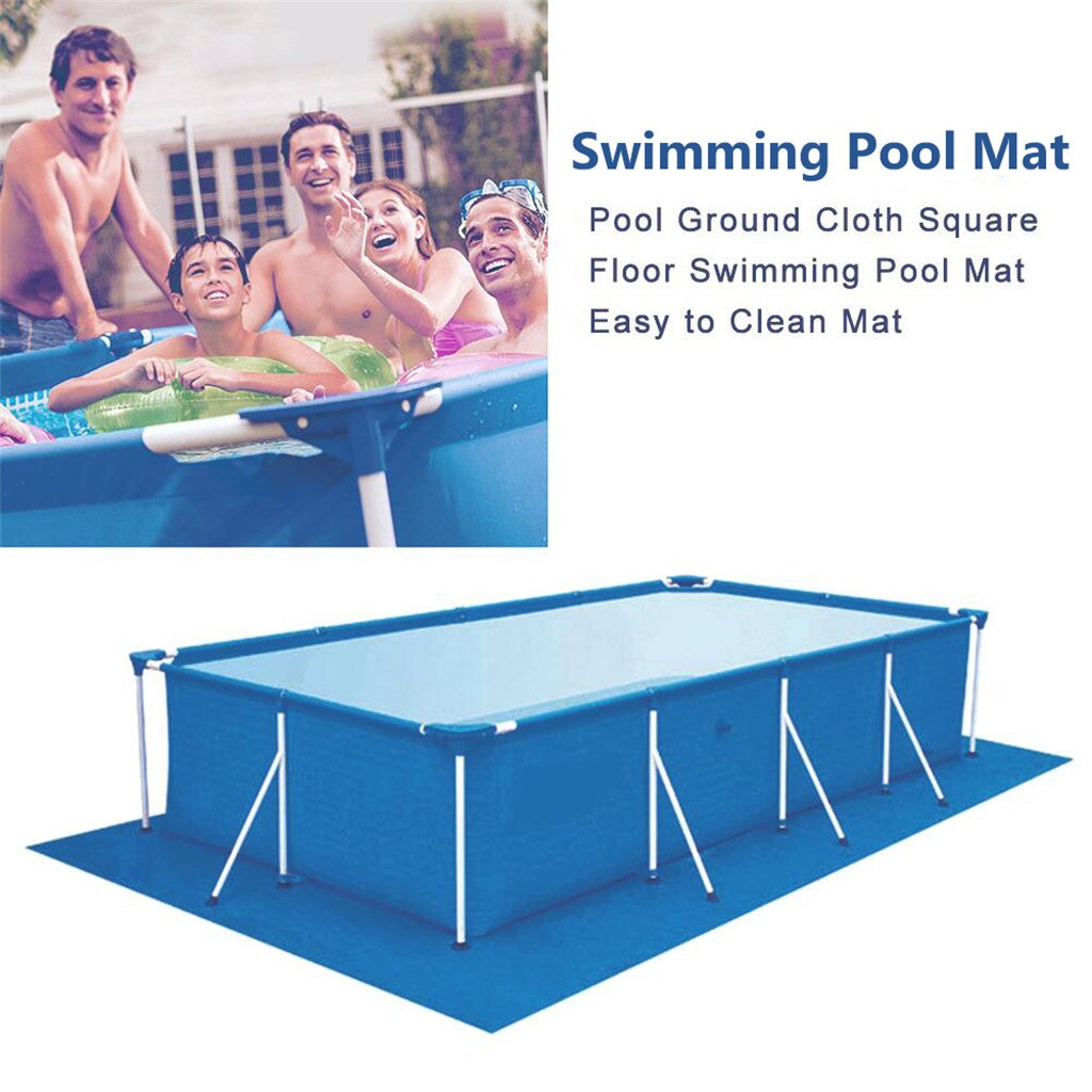 Rectangular Pool Floor Mat Swimming Pool Mat Dustproof Floor Fabric Carpet Cover For Outdoor Water Pool Fun Camping Bed Pad #R20