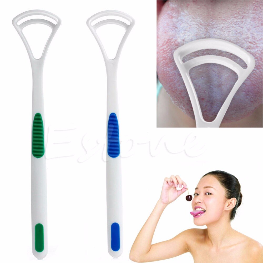 2 stuks Dental Care Weg Schoon Slechte Adem Oral Tongreiniger Borstel Schraper Handvat