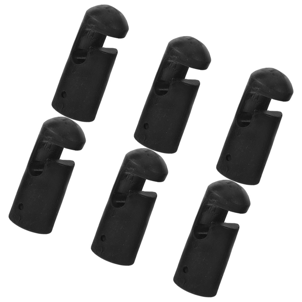 6-teilige Trampolin-Stangenabdeckung, Ersatz-Gehäusekappen, universelle Abdeckungen, Zeltfaserstangen-Zubehör