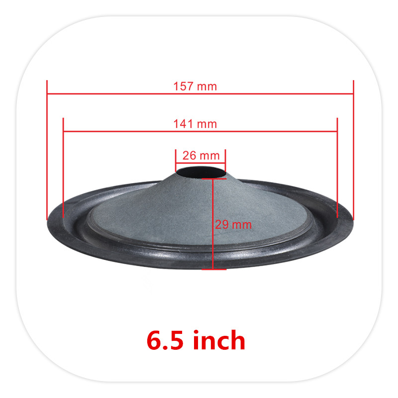 1PC Speaker Woofer Cone Paper 3/4/5/6.5/8/10/12 Inch Rubber Surround Voice Coil Repair Kit For Home Theater Studio DIY System