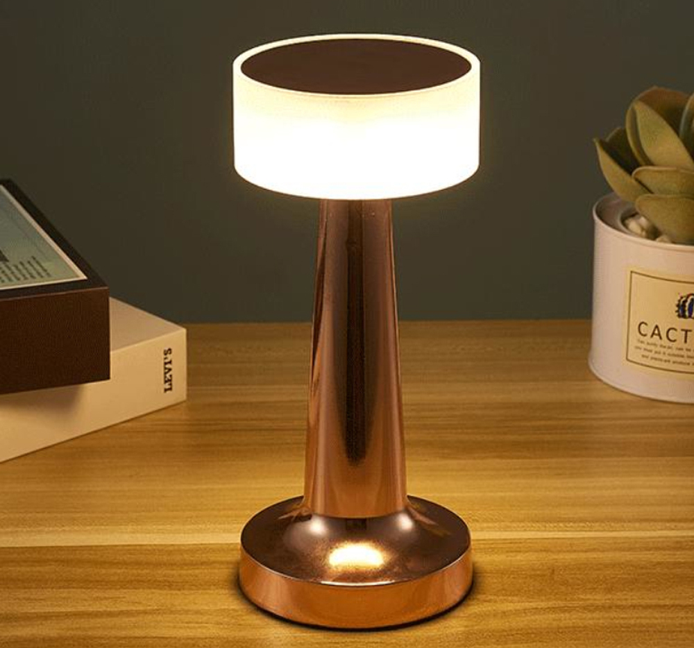 retro Bar Tisch Lampe LED Wiederaufladbare Schreibtisch Licht Zimmer Dekor Lampe Camping Luces Schlafzimmer Kaffee Dekoration Chambre Nacht Lichter: Elfenbein