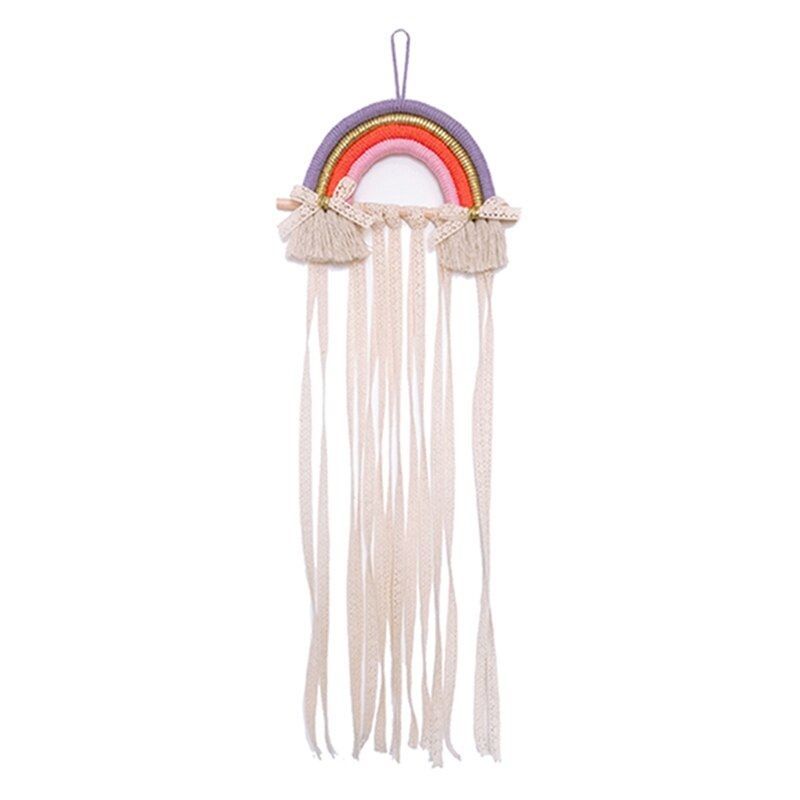 Ins Handgemaakte Decoratie Diy Macrame Opknoping Wandtapijten Regenboog Photo Props Home Decor Nursery Decor Nordic Kinderkamer: S5