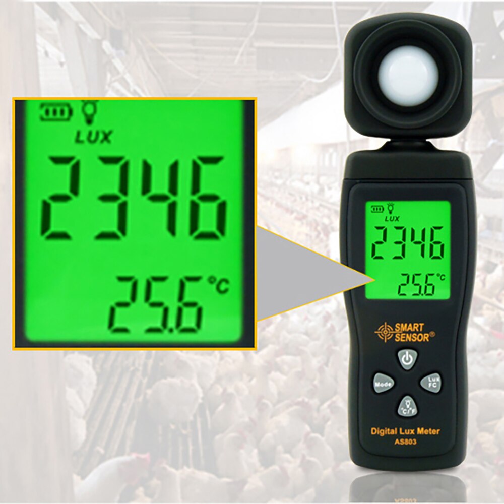 Clever Sensor wie803 Digitale Lux Meter Leuchtdichte Tester Licht Meter 1-200000 Lux Werkzeuge Photometer Spektrometer -röcke Aktinometer