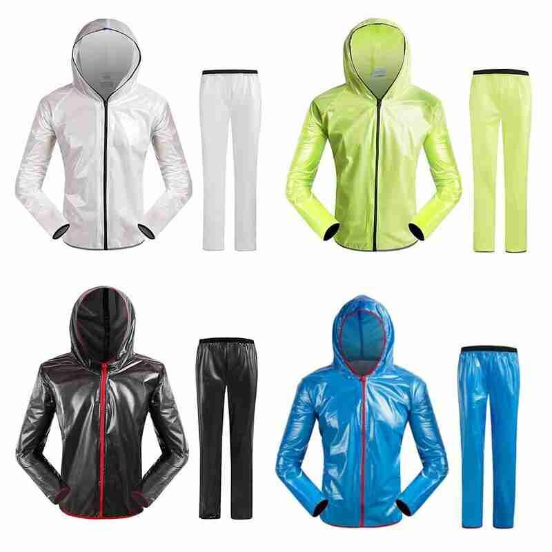 Unisex Anti-Rain Wind Outdoor Cycling Jacket Raincoat Waterproof Men Bicycle Bike Hooded Long Sleeve Sport Clothing Plus Size