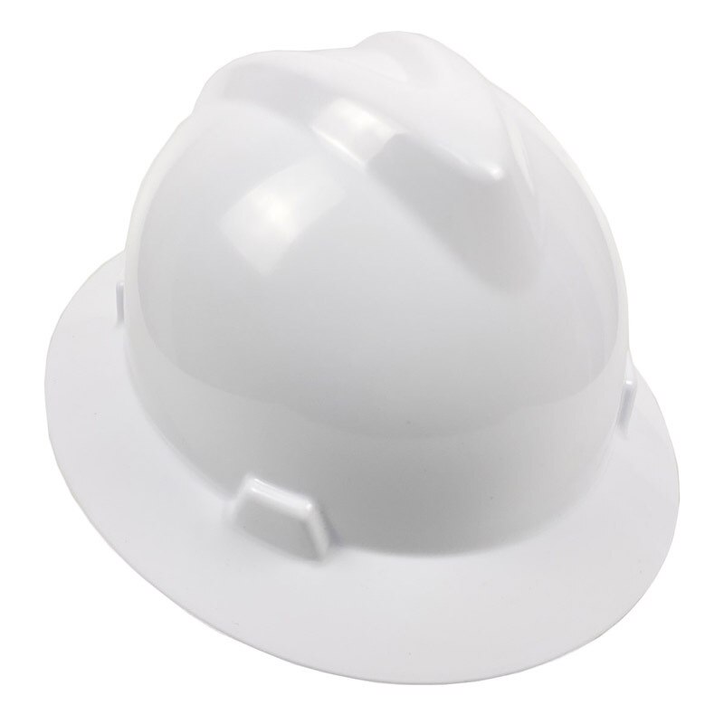 Full Brim Hard Hat Pure Color Work Safety Helmet Lightweight Work Cap for Construction Railway Mine Traffic 5 colors