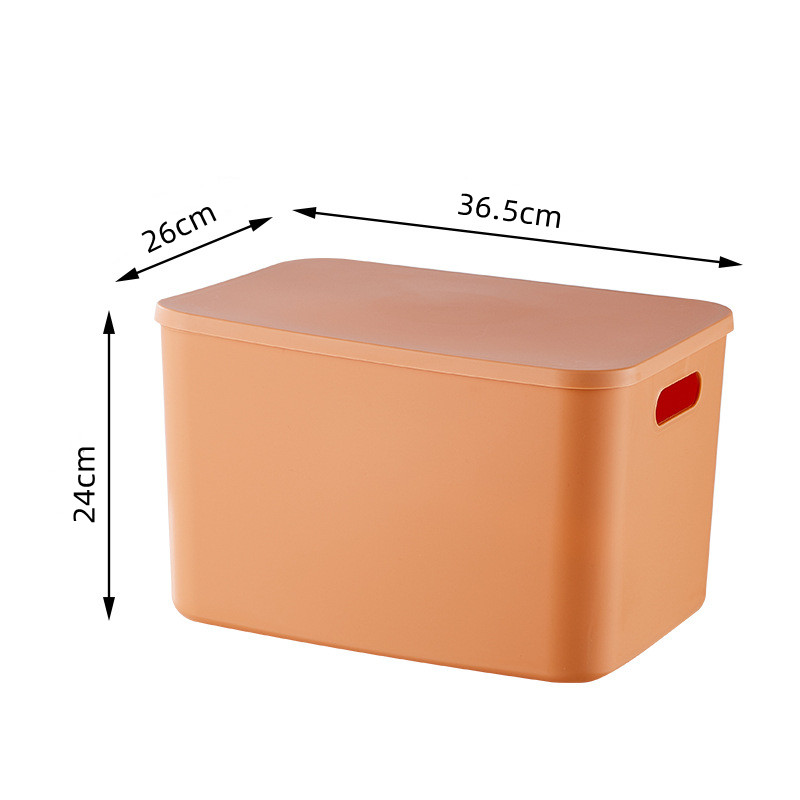 Plastic Storage Box Underwear Toy Stationery Organizer Makeup Jewelry Case Laundry Basket Kitchen Containers for Food with Lids: Dark Khaki
