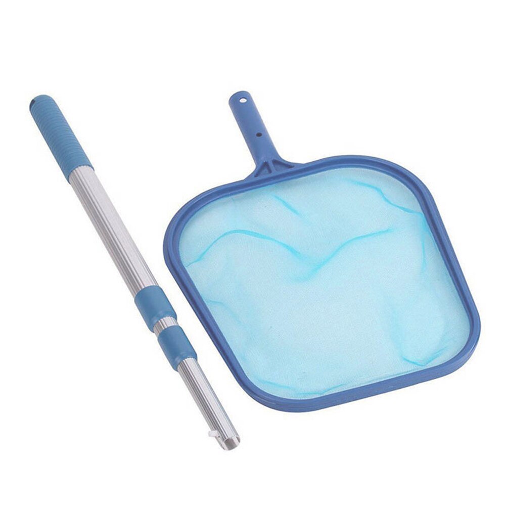 Swimming Pool Leaf Rake Mesh Skimmer Net with Adjustable Aluminum Telescopic Pole Swimming Pool Spa Cleaning Tool Set