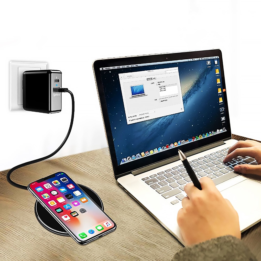 Qi Draadloze Oplader Pad 20W Snel Opladen Voor Samsung S20 S10 Note 10 Iphone 11 Pro Xs Max X 8 Plus Draadloze Quick Lading
