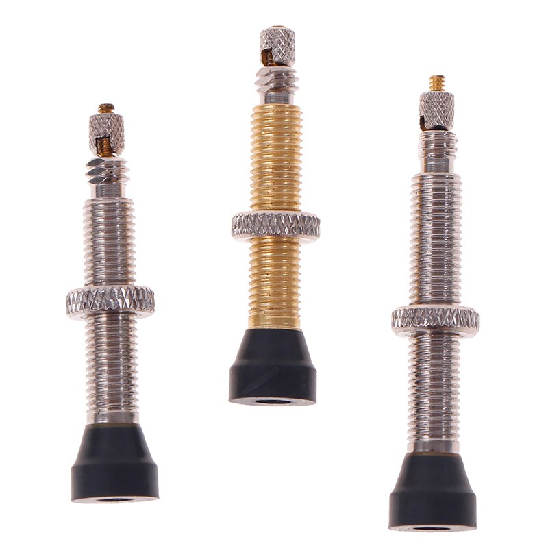 1pcs Bicycle Tubeless Tire Valve 48/60mm Alloy Stem Brass Core For Mountain Road Bike