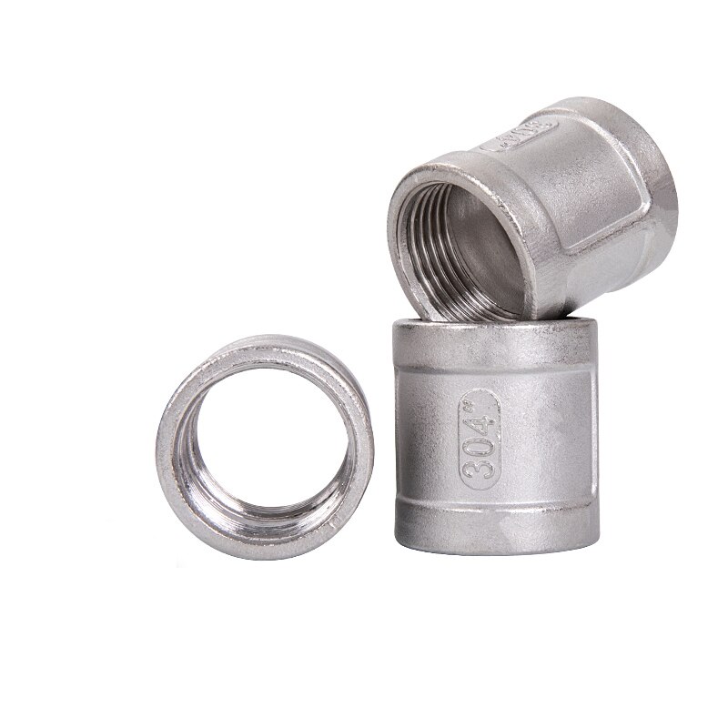 1/8'' - 2'' BSP Female Thread 316 Stainless Steel Equal Coupling Straight Water Pipe Fitting 316L Joint Connector