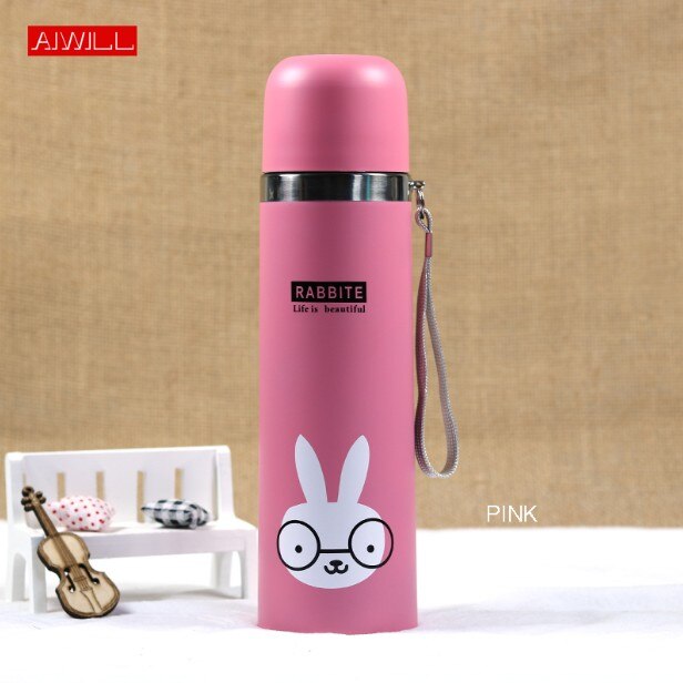 Termos Rosa Barn Aiwill 500ml/350ml härliga djurmönster vakuum term... – Grandado