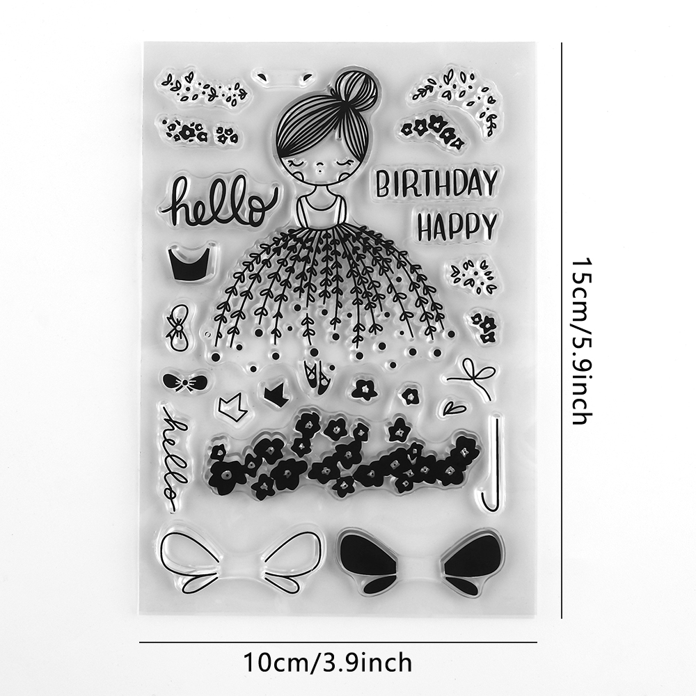 Amor del collage postal; Sellos transparentes de copo de nieve de estrella para manualidades DIY, álbum de tarjetas, decoración de colección de recortes, sellos transparentes: Gris oscuro