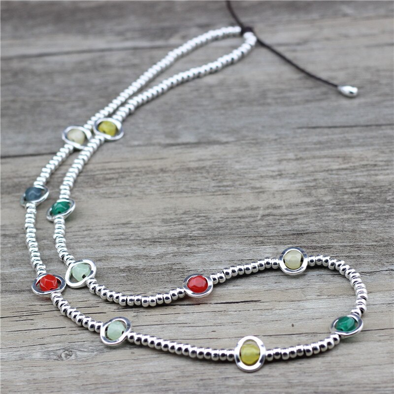 Anslow-collar de cuentas Vintage para mujer, accesorio de joyería de 70cm de longitud, hecho a mano, cadena, suéter, , LOW0052AN