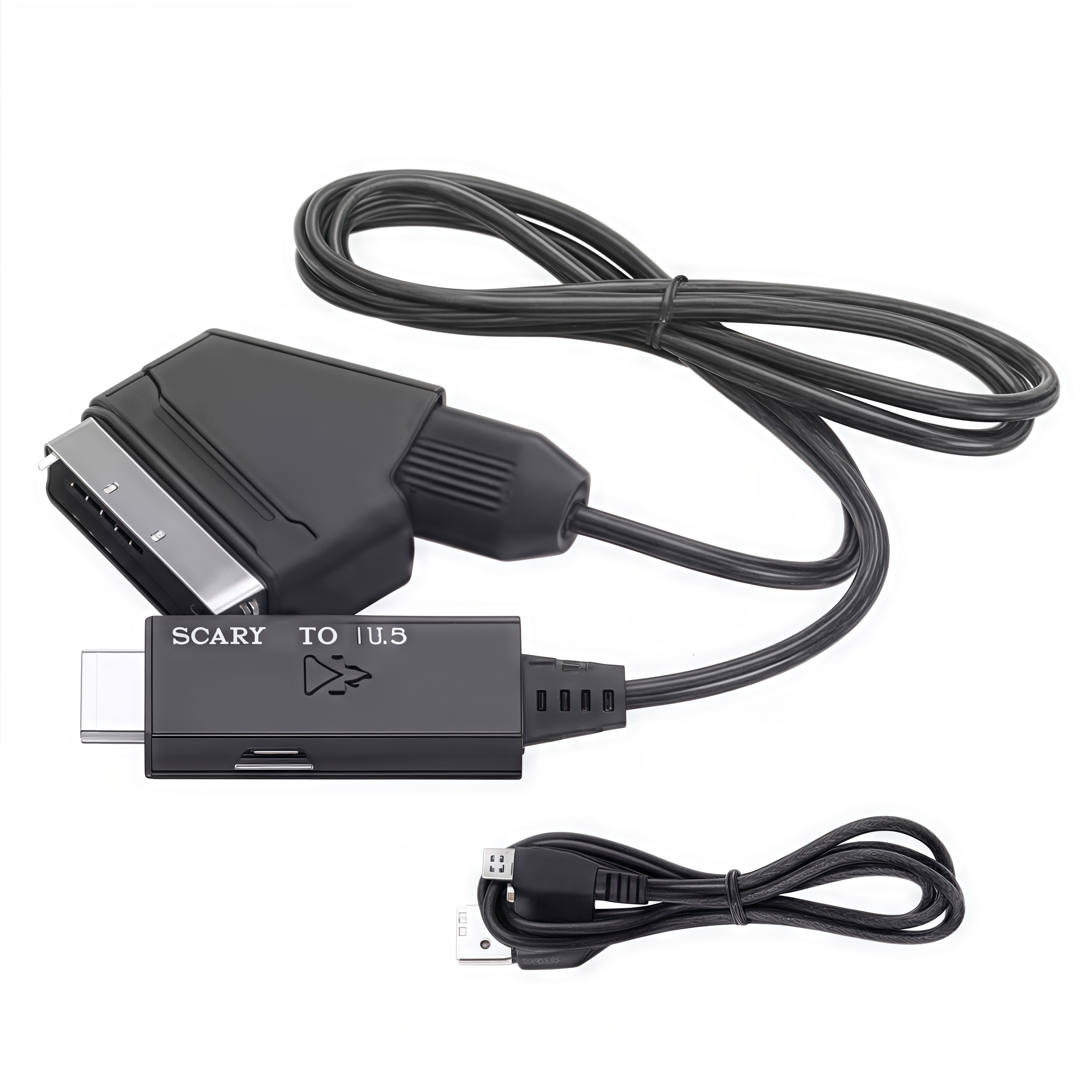 SCART naar HDMI-converter - 720P/1080P video-audioadapterkabel voor HDTV/DVD, SCART-ingang naar HDMI-uitgang: Default Title