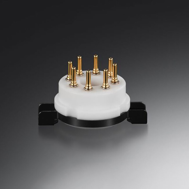 EIZZ 8 pin tube holder ceramic gold-plated bipolar PCB socket tube KT88 6SN7 6V6 KT66 upgrade Tube power Amplifiier