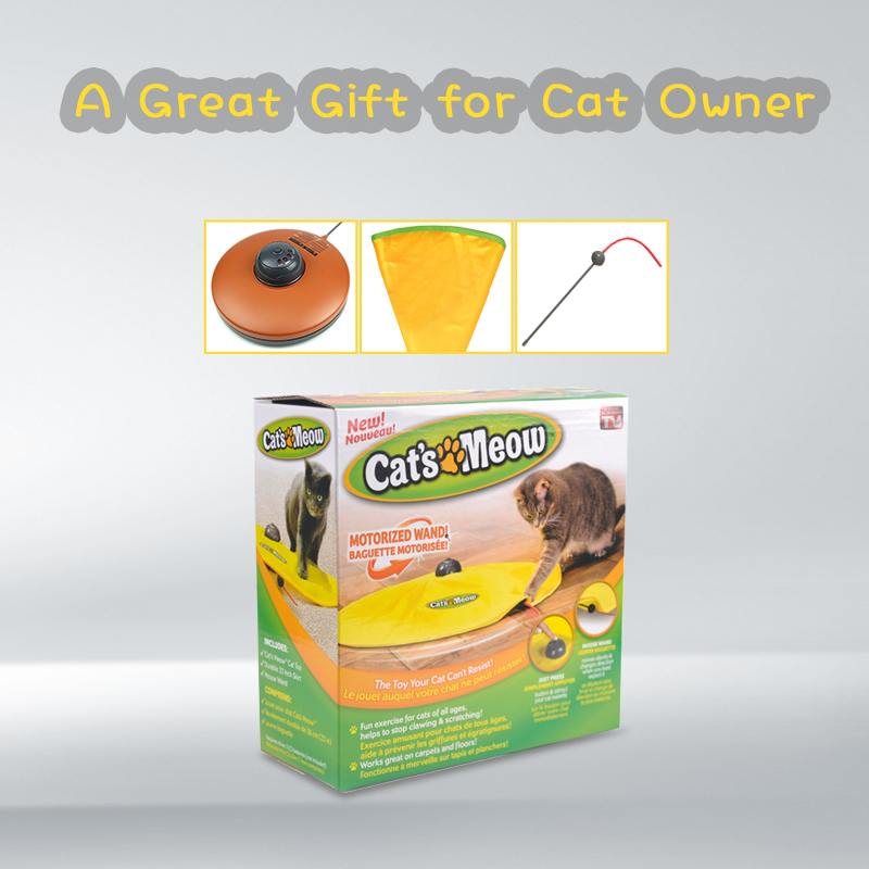 Cat Toy Interactive Electric Gym toys Cat Play Plate Undercover Fabric Moving Mouse Cats Meow Play For Kitty Funny As Seen On TV