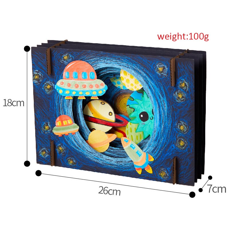 DIY Vast Starry Sky Craft Toys For Children Handmade DIY Universe Planet Carton Crafts For Kids Interactive Educational Toys: 01