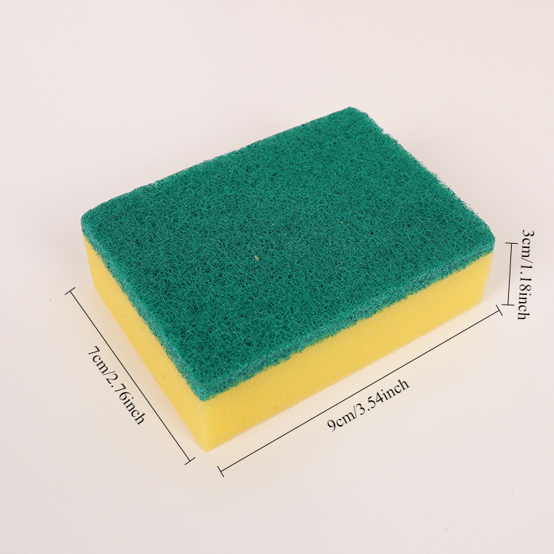 Zeer absorberende schoonmaaksponzen Afwassen Magic Clean Pot Roestvlek Sponsborstel Keukenvetreiniger Huishoudelijk gereedschap: L / Black