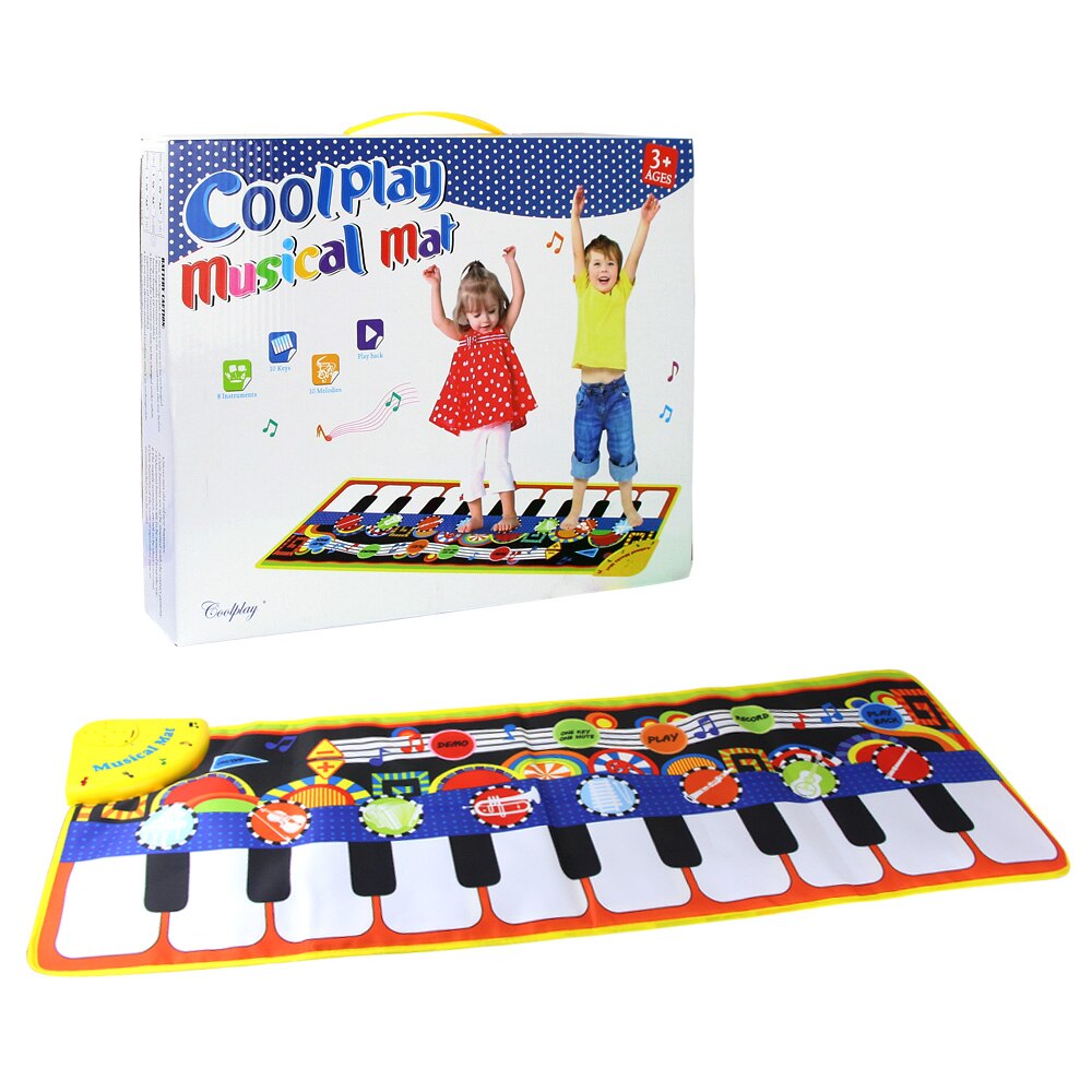 110x36cm Musicale pianoforte Zerbino Del Gioco Del bambino Zerbino Giocattolo Strumento Musicale Zerbino Gioco Tappeto di Musica Giocattoli Educativi Giocattoli per I Bambini Regalo di Natale: C 110X36CM
